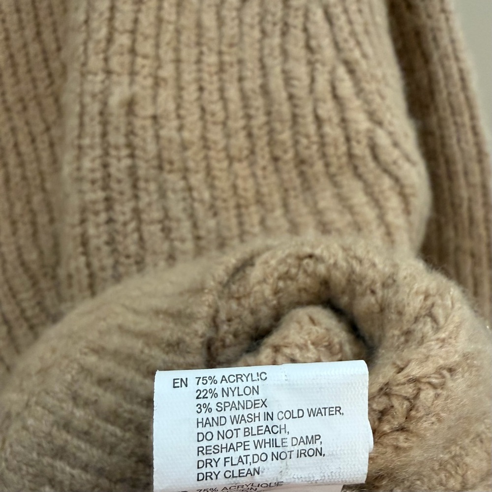 RD Style Beige Ribbed Knit Sweater - Picture 5 of 5